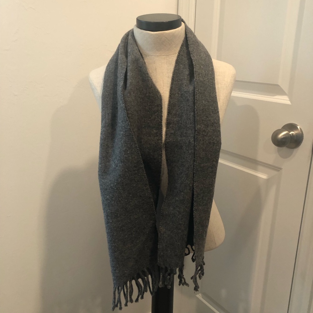 Vintage Christian Dior Monsieur Gray Wool Scarf - Picture 2 of 3